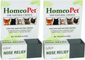HomeoPet Feline Nose Relief, Safe and Natural Nasal and Sinus Medicine for Cats, Natural Pet Medicine, 15 Milliliters- Pack of 2