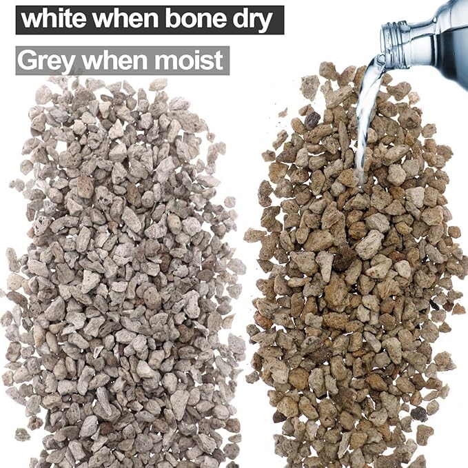TOYPOPOR Horticultural Bonsai Pumice Succulent Cactus Plants Garden Turface Pumice Gravel Rock Tree Soil Additive Faster Draining Blend, Optimal Drainage, Improves Soil Aeration and Promotes Root 6lbs