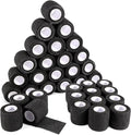 36 Rolls Elastic Self Adhesive Bandage Wrap 2 Inch, Breathable Non Woven Cohesive Bandage, Vet Wrap for Dogs, Ankle Sprains Swelling Medical First Aid Tape, Sports Athletic Tape Black