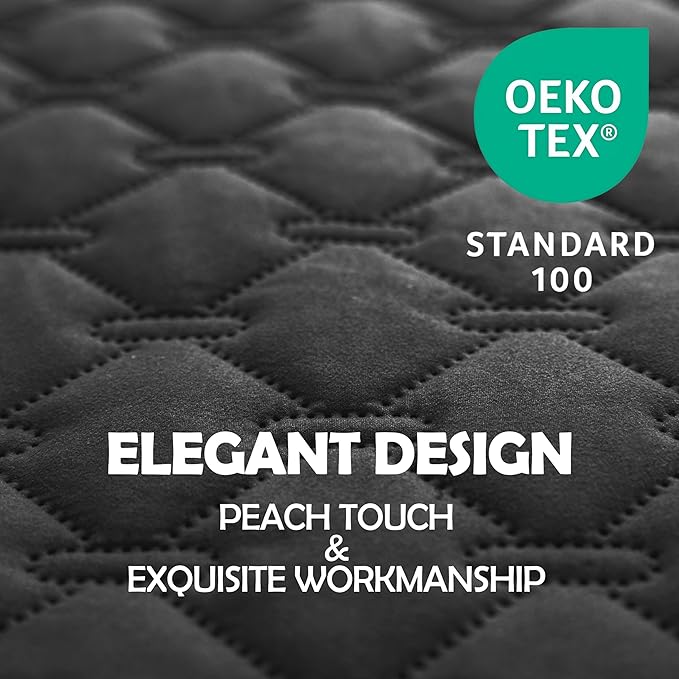 gogobunny 100% Double Sided Waterproof Dog Blanket Soft Pet Bed Cover Reversible Protect Furniture Couch Sofa Car for Puppy Large Dog Cat (Dark Charcoal/Light Charcoal, 32x53 Inch (Pack of 1))