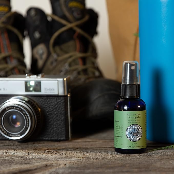 Nantucket Spider Extra Strength Tick Repellent Spray - 2 fl oz, Pack of 3 | DEET Free, Natural Tick Repellent for Humans | Made with Organic Essential Oils