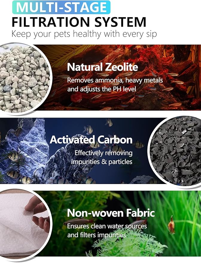 12 Pack Large Fish Tank Filter Cartridges Compatible with Tetra Whisper Bio-Bag Filters, Turtle Tank Filter Replacement for Whisper 20i, 40i / IQ20, 30, 45, 60 / PF20, 30, 40, 60 & ReptoFilter