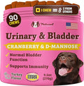 Natural Dog Company Cranberry Supplement for Dogs - Urinary & Bladder Support - D-Mannose for Dog Promotes Bladder Health - Turkey Flavor - Dog UTI Incontinence Supplement - 90 Soft Chews