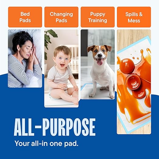 Chucks Pads Disposable [100-Pack] Adult Incontinence Underpads 30"x 36" Extra Large Absorbent Fluff Protective Bed Pads, Toddler Mattress Pads - Pee Pads for Kids & Adults - Dog & Puppy Training Pads