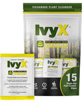 CoreTex Ivy X Post-Contact Poison Ivy Wipes with Resealable Travel Bag - Pack of 15 Single-Use Barrier Wipes to Assist in the Removal of Rashes - Also Works on Poison Oak & Sumac Oils