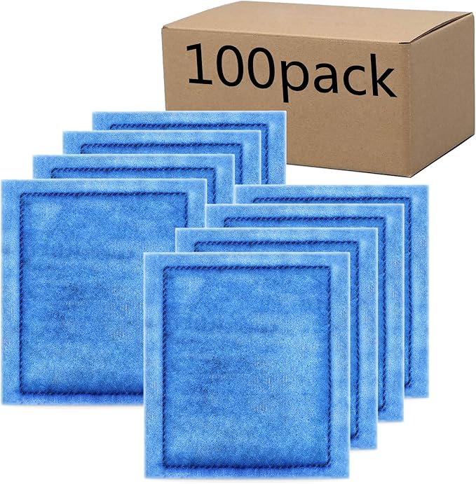 100 Pack Aquarium Rite-Size C Filter Cartridges Compatible with PRO Power Filters 275/375
