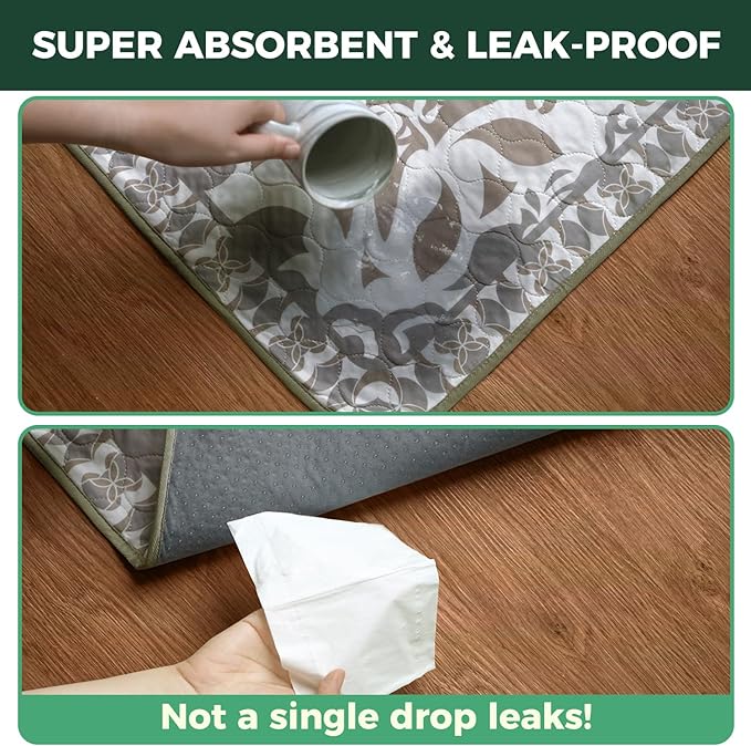 FXW Washable Pee Pads for Dogs, Puppy Pads with Super Absorbent, Specifically Designed for Potty Training, 35" Square, Boho, 2 Packs