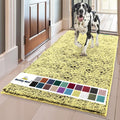 Muddy Mat® Original Dog Door Mat for Muddy Paws, Super Absorbent Microfiber, Non-Slip Washable Pet Rug, Quick Dry Chenille Entryway Carpet, Machine Washable Indoor Outdoor mat, Yellow 35"x60"
