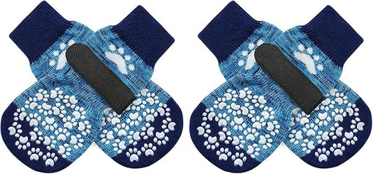 EXPAWLORER Anti Slip Dog Socks to Prevent Licking Paws, Dog Shoes for Hot Pavement, Dog Booties for Small Medium Large Senior Dogs, Traction Control Dog Boots & Paw Protectors for Hardwood Floors