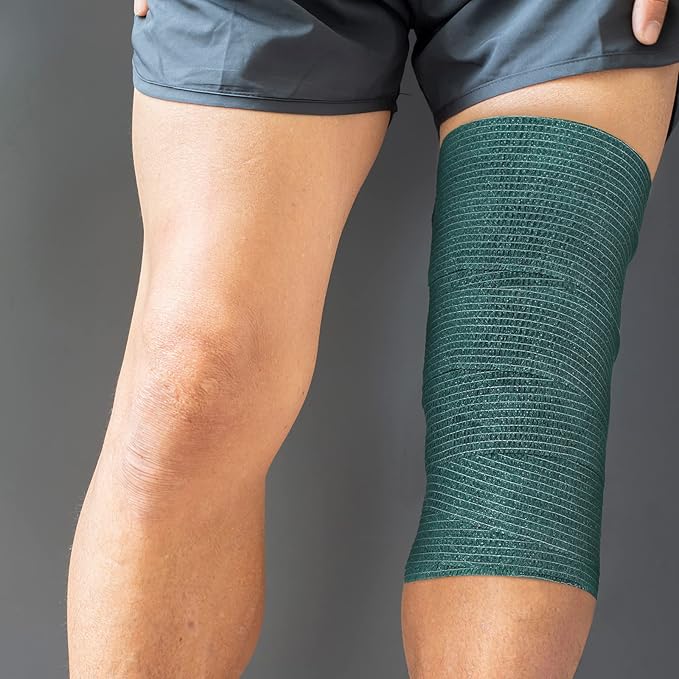 Treela 36 Pcs Self Adherent Bandage 4" X 5 Yard Wrap Breathable Cohesive Bandage Elastic Adhesive Tape for Stretch Athletic Sports Wrist Ankle(Multicolored)