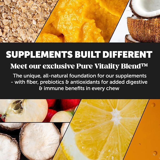 Multivitamin Dog Supplement, Glucosamine Chondroitin for Dogs, Probiotics, Omega Fish Oil, Dog Supplements & Vitamins, Vitamins for Skin and Coat Allergies (Chicken 90 ct)