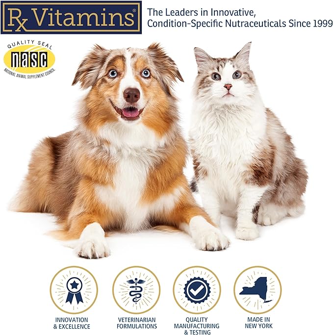 Rx Vitamins Rx Biotic - Probiotic Powder for Dogs and Cats - Cat Digestive Support & Probiotic for Dogs Gut Health - Dog Probiotics for Digestive Health - 1.25oz