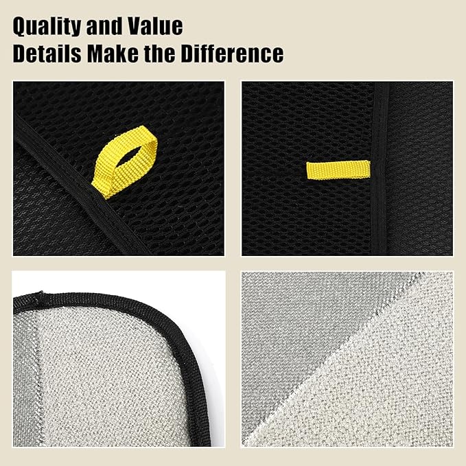 2pcs Pet Hair Removal Gloves, 2 Style Reusable Pet Hair Static Remover Mitt Glove for Cat Dog Sofa Furniture Carpet Curtain Bed Sheet Clothes Car Seat Cleaning Tool (Regular & Five Finger Style)