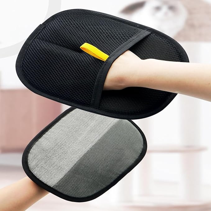 (3PCS) Pet Hair Remover Glove, 2025 New Efficient Grooming Gloves for Pet Hair, Pet Hair Remover Gloves for Dog & Cat, Reusable Pet Hair Remover Glove for Washing, Deshedding, Grooming