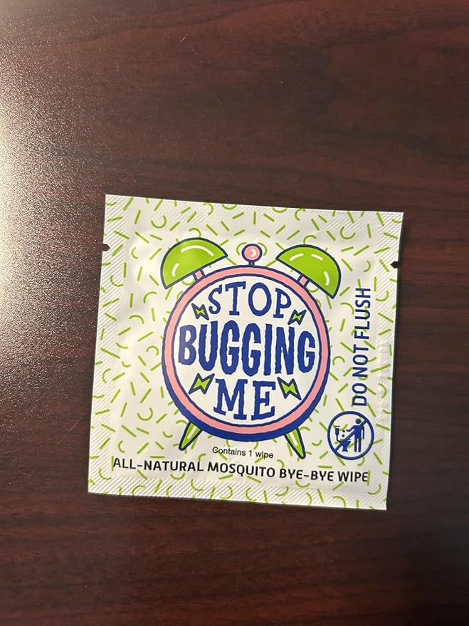 LA Fresh DEET Free Natural Mosquito Repellent Wipes - Long Lasting Bug Repellant - Pack of 50