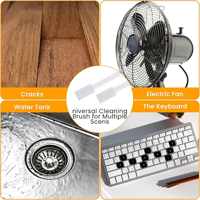 50 Pcs Disposable Crevice Cleaning Tool Crevice Brush Crevices Hole Cleaning Brush for Keyboards, Grooves, Stove, Table Corner and Small Spaces