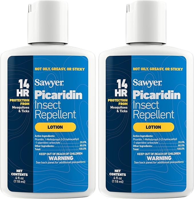 Sawyer Products SP5642 20% Picaridin Insect Repellent, Lotion, 4-Ounce, Twin Pack,White