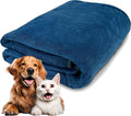 Extra Large Dog Towel Soft Absorbent Bath Pet Towels for Drying Dogs, Elastic Terry Microfiber Soft Towel, Machine Washable, Quick Dry, Multipurpose (L, XL, 2XL) (Blue, XL)