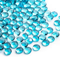 1 LB Glass Marbles, Sea Blue Mini Flat Glass Beads~150 PCS for Vase Fillers, Floral Bottom Mancala Gems Pebbles Fish Tank Rocks for Table Aquarium,Home Decor Art Craft Supplies(0.5"~0.7")