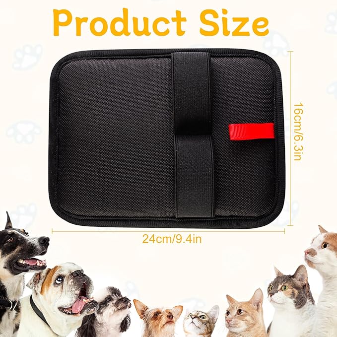 2 Pcs Static Pet Hair Removal Gloves, Reusable Electrostatic Pet Cat Dog Hair Remover Grooming Gloves Brush Tool for Couch, Furniture, Carpet, Car Seat