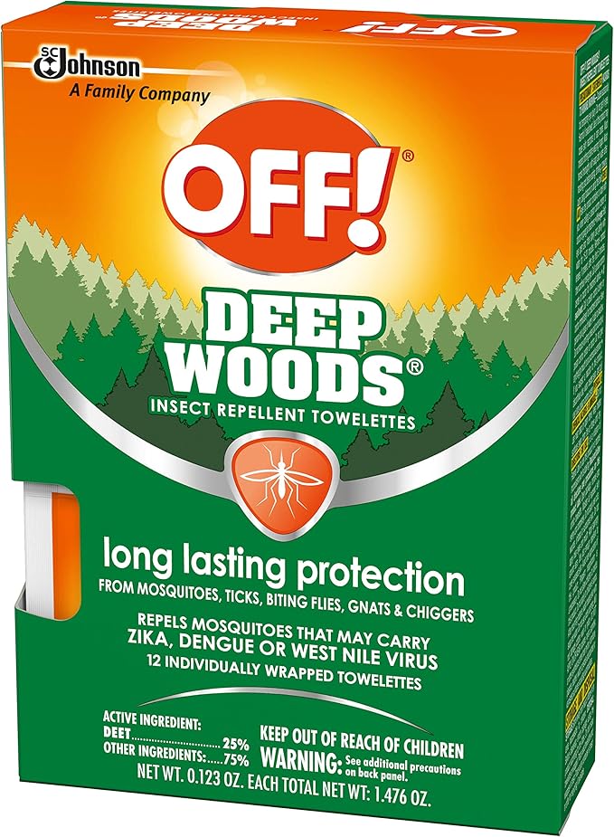 OFF! Deep Woods Towelettes, 12 CT (Pack - 2)
