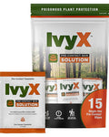 CoreTex Ivy X Pre-Contact Poison Ivy Wipes with Resealable Travel Bag - Pack of 15 Single-Use Barrier Wipes - Also Works on Poison Oak & Sumac Oils - Quick Dry & Chalk-Free Formula