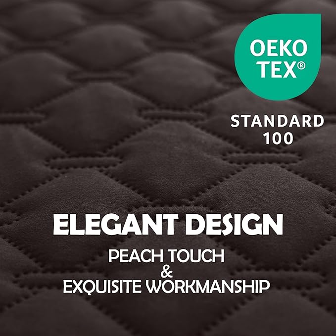 gogobunny 100% Double Sided Waterproof Dog Blanket Soft Pet Bed Cover Reversible Protect Furniture Couch Sofa Car for Puppy Large Dog Cat (Dark Coffee/Light Coffee, 30x70 Inch (Pack of 1))