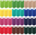 Treela 36 Pcs Self Adherent Bandage 4" X 5 Yard Wrap Breathable Cohesive Bandage Elastic Adhesive Tape for Stretch Athletic Sports Wrist Ankle(Classic Color)