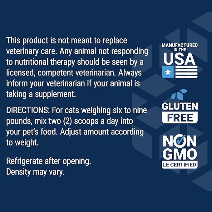 Life Extension Cat Mix, cat Food Supplements, Heart Health, probiotics, L-arginine, Taurine, B12, folic Acid, Vitamin C, Vitamin E, Rosemary, Nutrient Absorption, Gluten-Free, Non-GMO, 85 Servings