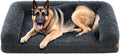 Feandrea Dog Bed, Orthopaedic Dog Sofa Bed for Large Dogs, Waterproof Ped Bed with Removable Washable Cover, 48 x 33.5 x 9.5 Inches, Dark Gray UPGW234G02