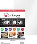 CatTongue Grips Non-Adhesive Anti-Slip Mat - Multi-Purpose Non-Slip Pad For Chefs & Home Cooks - Ideal Cutting Board Mat & Drawer Liner - Kitchen Essentials For Safety (Clear, 8” x 12”)