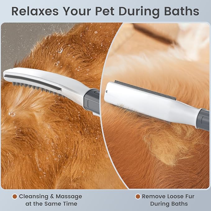 Dog Shower Attachment, Dog Shower Wand for Fast and Easy Washing Dog, Pet Shower Head with 3 Spray Modes, 8-Foot Hose, Indoor Outdoor Bath Your Dog