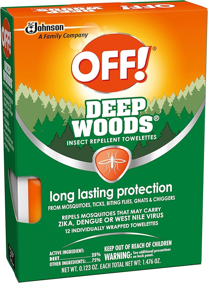 OFF! Deep Woods Towelettes, 12 CT (Pack - 2)