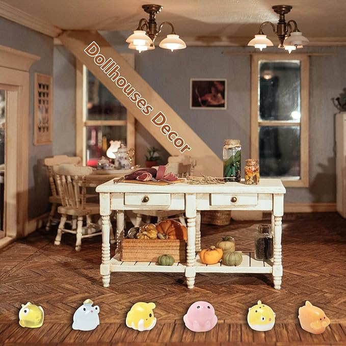 36 Types Ocean Mini Resin Animals, Plastic Tiny Animals for Hidding, Miniature Animals Figures for Seaside Crafts, Dollhouse, Terrariums, Shadowboxes, Birthday Cake Decor