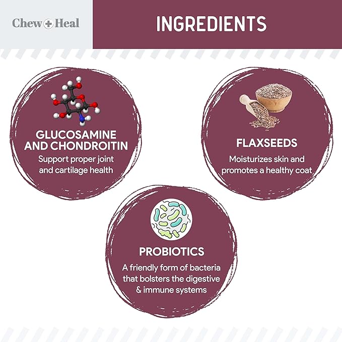 12-in-1 Multivitamin for Senior Dogs - 60 Senior Dog Vitamin and Supplement Soft Chews for Hip and Joint - Advanced Formula with Glucosamine, Omega 3,6,9, Vitamins, Probiotics - Made in The USA