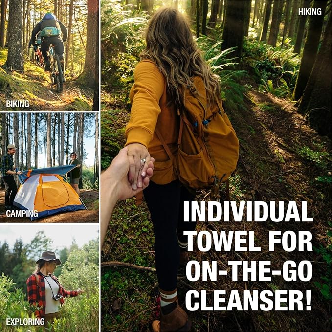 CoreTex Ivy X Post-Contact Poison Ivy Wipes with Resealable Travel Bag - Pack of 15 Single-Use Barrier Wipes to Assist in the Removal of Rashes - Also Works on Poison Oak & Sumac Oils