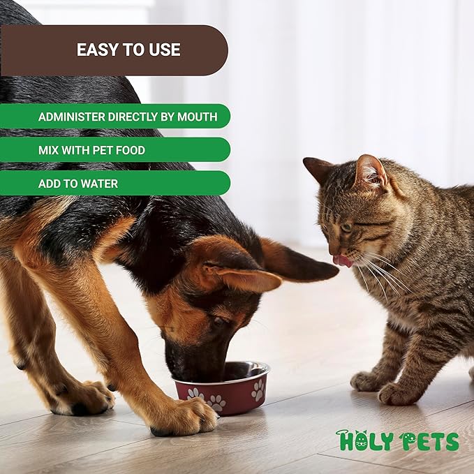 Herbal Gut Cleanse & Natural Parasite Support for Dogs & Cats with Probiotics – Promotes Digestive Health, Detox, and Wellness – 4oz Liquid Supplement for Pets – Made in The USA (4oz)