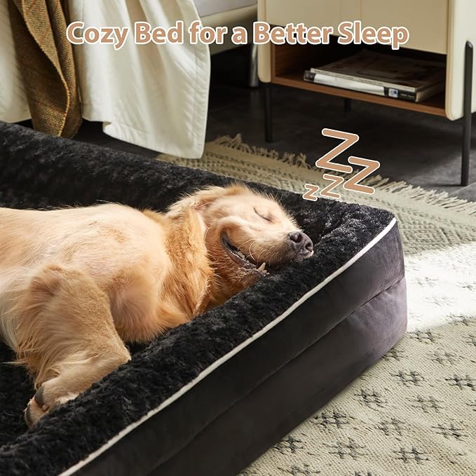 WNPETHOME Dog Beds for Large Sized Dogs, Washable Orthopedic Dog Couch Sofa Bed with Waterproof Lining & Non-Skid Bottom for Pet Sleeping