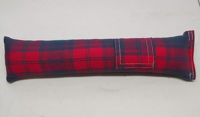 15" Cat Kicker Toy with Refillable Catnip Pocket (Red Flannel) - Filled with 1 oz Premium Canadian Catnip