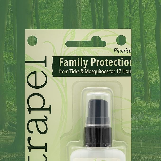 Natrapel Tick & Insect Repellent - Bug Spray with 20% Picaridin - Family Protection Against Mosquitoes, Ticks & More - Up to 12 Hours of Protection - 1 oz (4 Pack)
