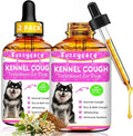 2 Pack Dog Cough Treatment，Natural Kennel Cough Medicine for Dogs,Effective Kennel Cough Treatment and Allergy Relief, Herbal Drops for All Breeds & Sizes, Soothing Dog Cough Medicine
