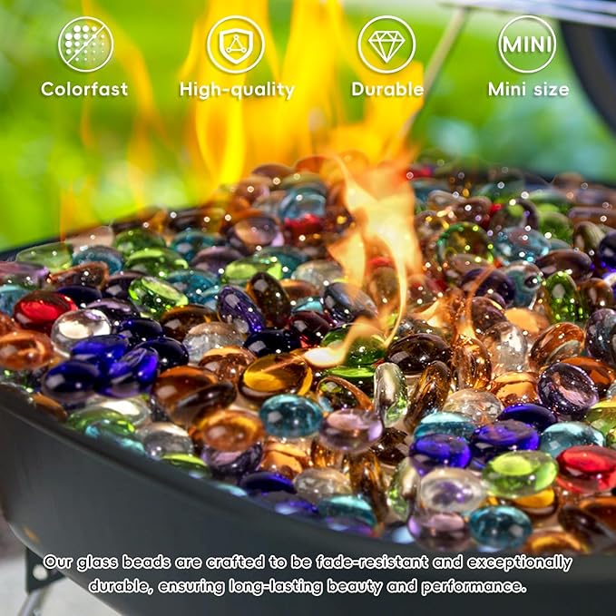 1 LB Glass Marbles, Pink Mini Flat Glass Beads~150 PCS for Vase Fillers, Floral Bottom Mancala Gems Pebbles Fish Tank Rocks for Table Aquarium,Home Decor Art Craft Supplies(0.5"~0.7")