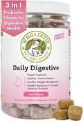 Wholistic Pet Organics:Dog Probiotics and Digestive Enzymes-Probiotic Chews for Dogs Digestive Health,Support Gut Health Immune Supplement Prevents Dog Digestive Problems (Original, 240 Count)