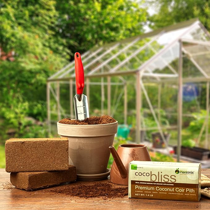 Coco Coir 650gm Bricks (30-Pack) - Organic Coco Coir for Plants & Gardening - OMRI-Listed Cocopeat for Garden Soil, Seed Starter Soil, & Mulch - Coconut Coir Bricks - Coconut Fiber Potting Mix