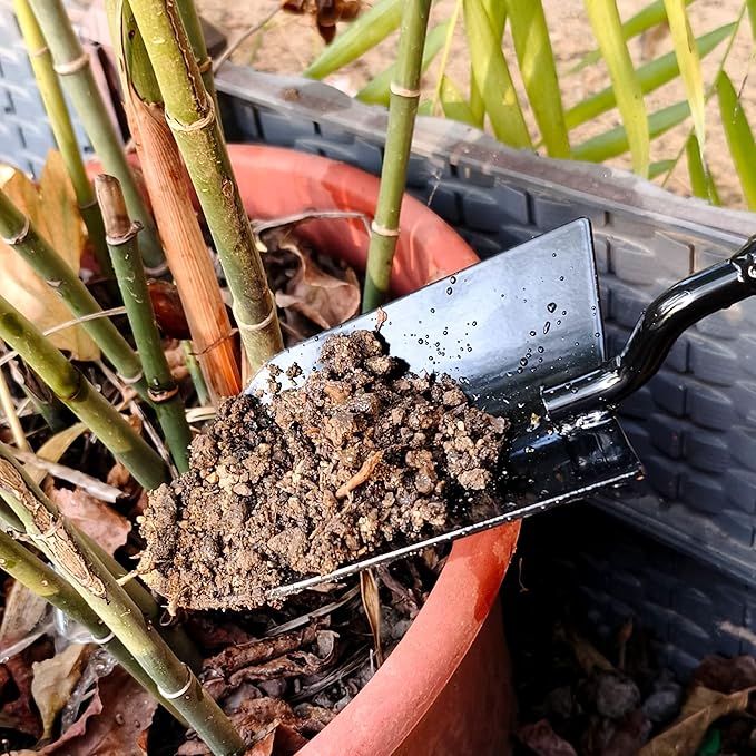 Gardening Tools – 3-in-1 Premium Garden Tool Set,Heavy Duty Pruning Shear, Trowel and Transplanter,Rust-Proof Hand Tool Set, Ideal Gardening Gifts for All (Black)