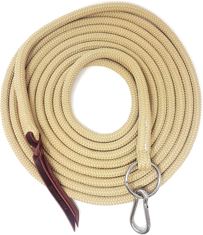 22' Long Line with SS O Ring and Carabiner (Beige)