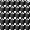 Treela 36 Pcs Self Adherent Bandage 2" X 5 Yard Wrap Breathable Cohesive Bandage Elastic Adhesive Tape for Stretch Athletic Sports Wrist Ankle(Black)