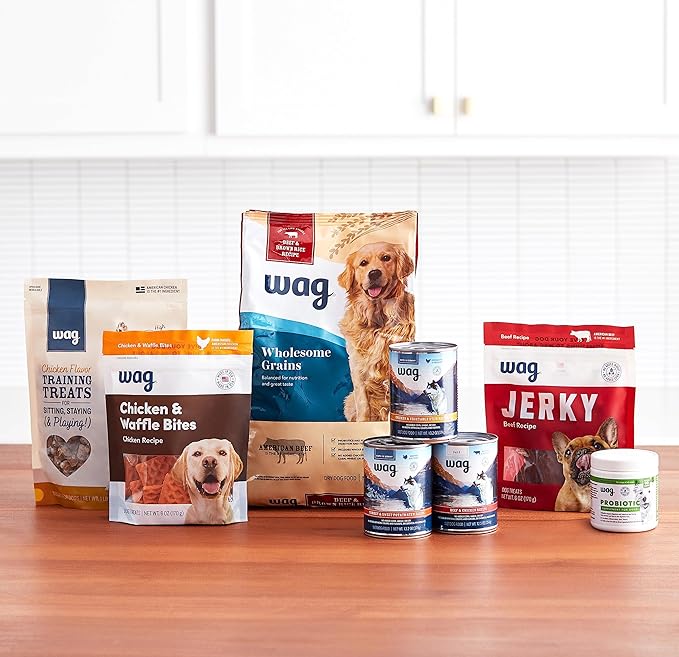 Amazon Brand - Wag Probiotic Supplement Daily Chews for Dogs, Supports Digestion and Gut Health, Natural Duck Flavor, 90 count