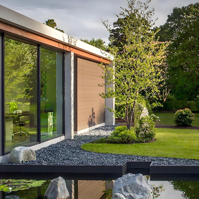 20lb Black River Rocks - 2-3 inch Polished Pebbles for Plants, Decorative Stones for Large Planters, Landscaping, Vases, Aquariums & Fish Tanks