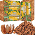 Zeedix 6 Pack Coco Husk Chips for Plants(6.6LB), 100% Organic Coconut Chips Mulch with Low EC & PH Balance, All Purpose for Indoor Plant Flowers Herbs Vegetables, Reptiles Terrarium Tanks Substrate